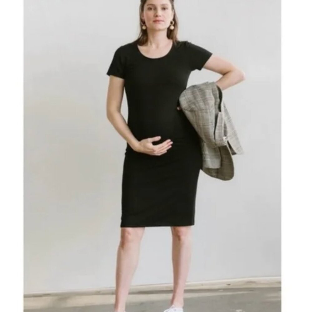 Storq Gray Maternity T-shirt Dress